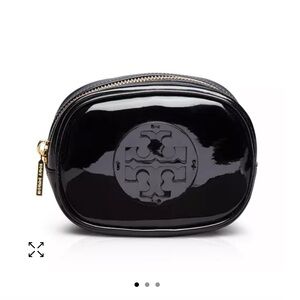 Tory Burch small patent leather zipper case